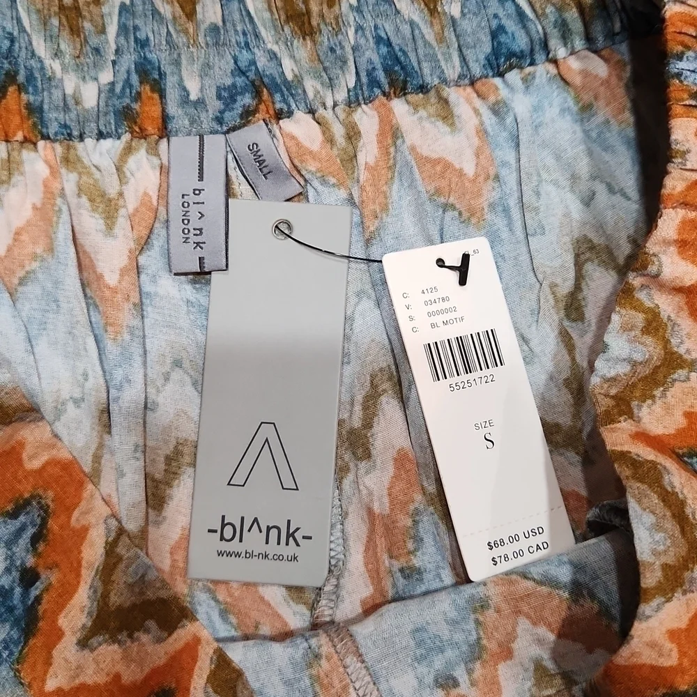 Anthropologie Blank london flowy shorts size small NWT
